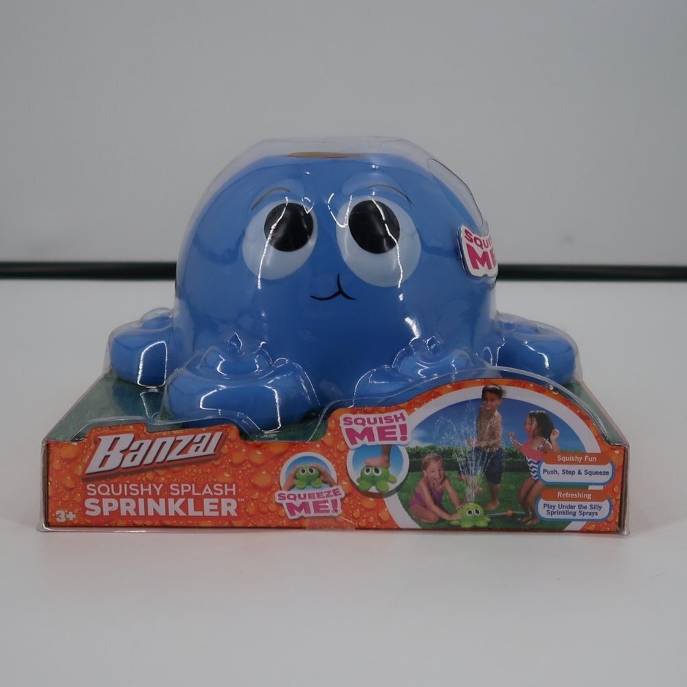Banzai Squish Splash Octopus Sprinkler - Blue